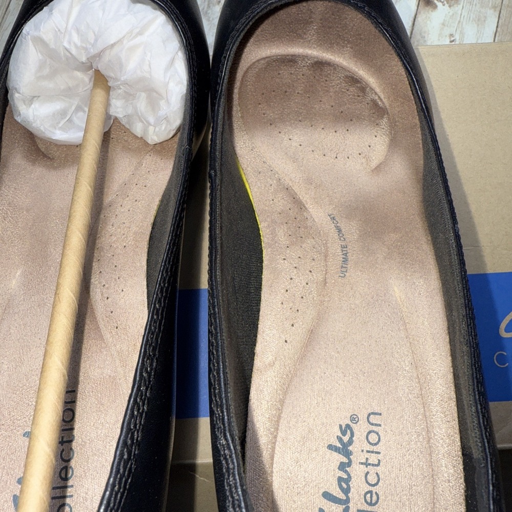 Clarks Women's Elanie Hope‎ Pump Black Size 11 Wide Black - Picture 3 of 11